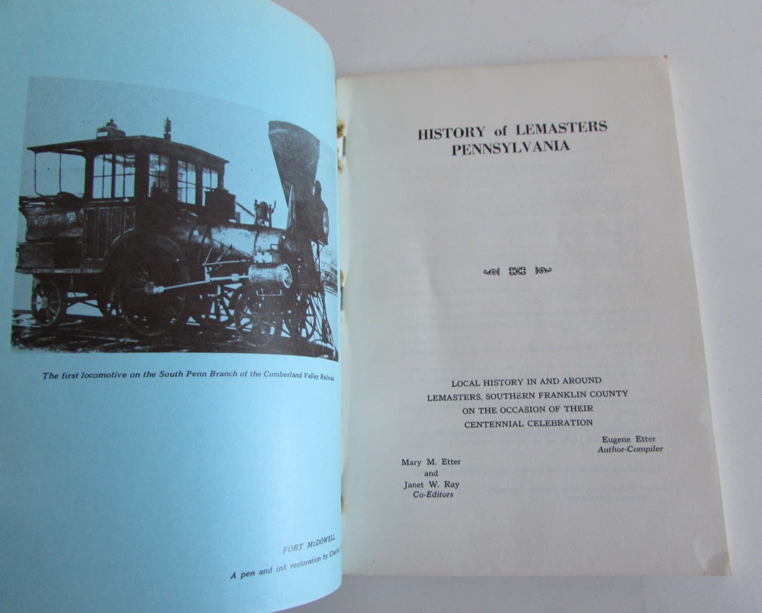 History of Lemasters Pennsylvania Fort McDowell Centennial Book 1972 2