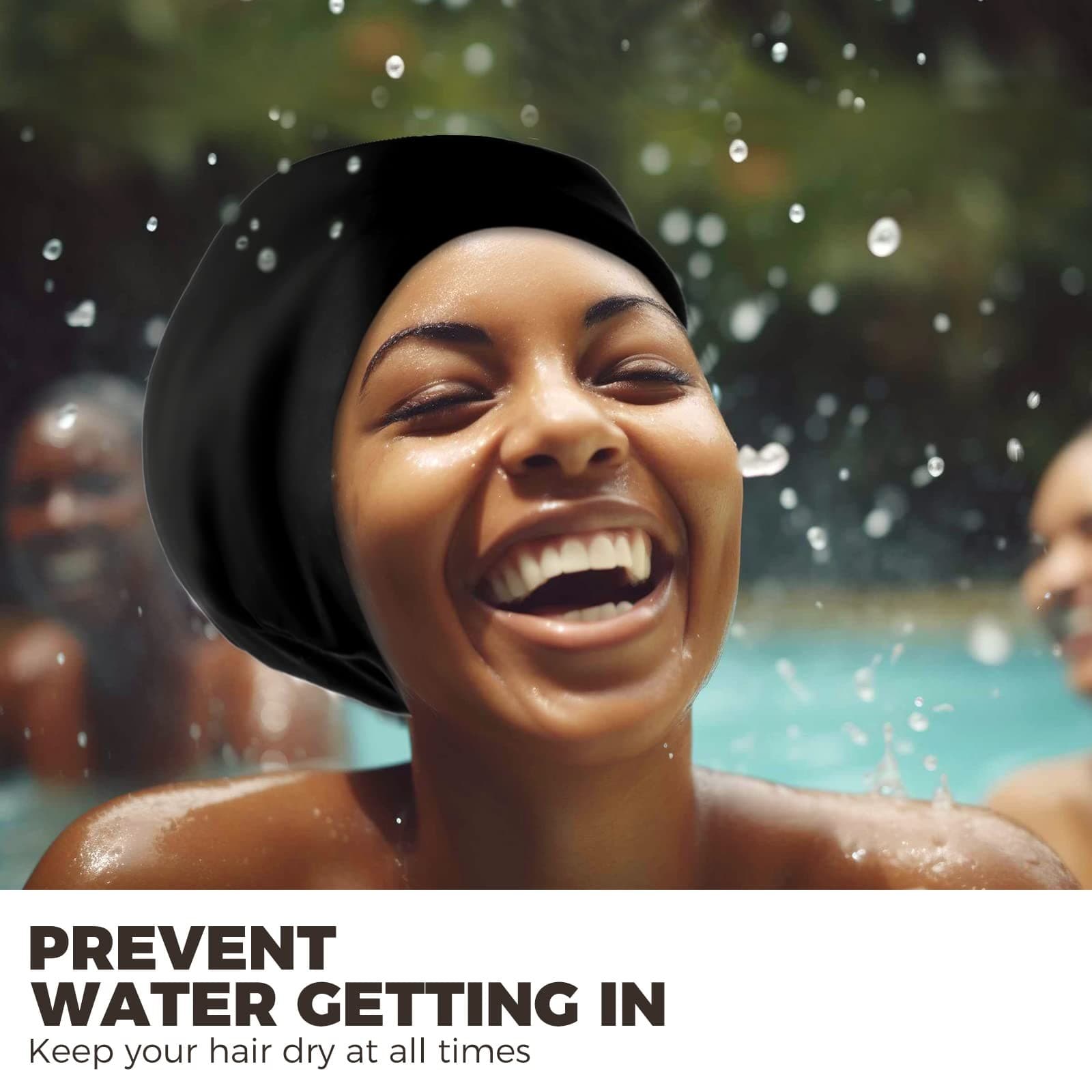 Extra Large Swimming Cap for Long Hair - Swim Cap for Braids and Dreadlocks 2