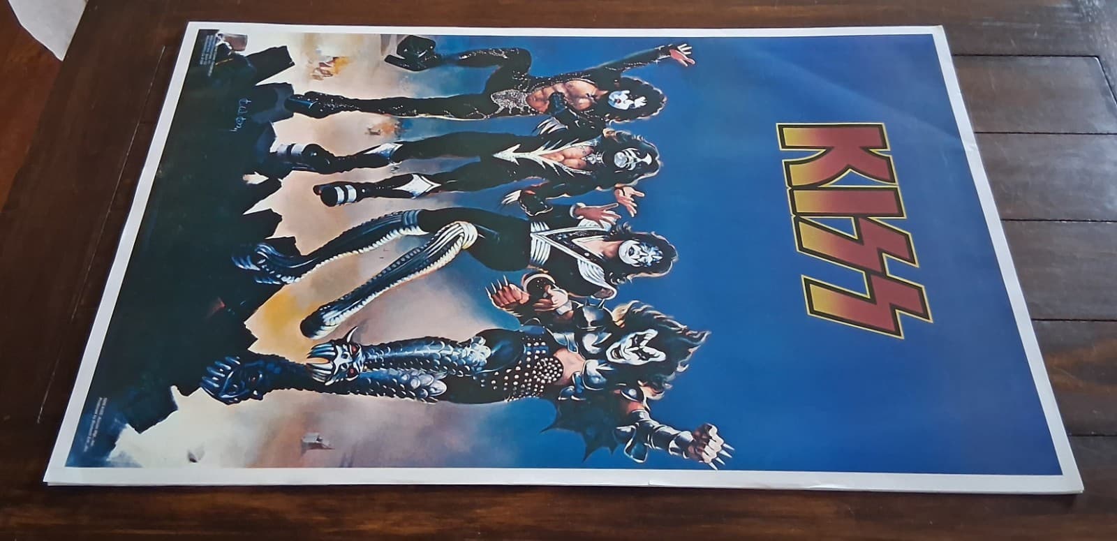 VG+ KISS Destroyer Vintage Poster 1976 AUCOIN 22 x 34 Gene Simmons - NEW NOS 6