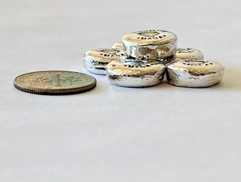 One! 5g SILVER .999 hand poured Donald Trump MAGA 1 BAR PER PURCHASE! g 5 gram 4