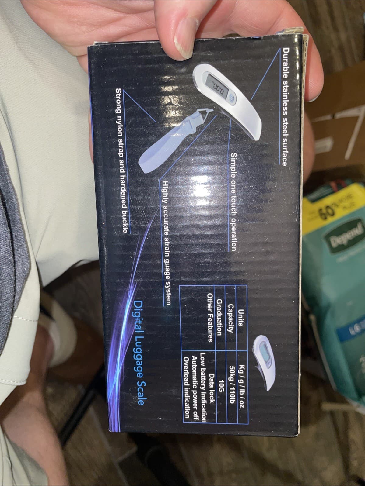 Digital luggage scale One Touch Precise Measurement  3