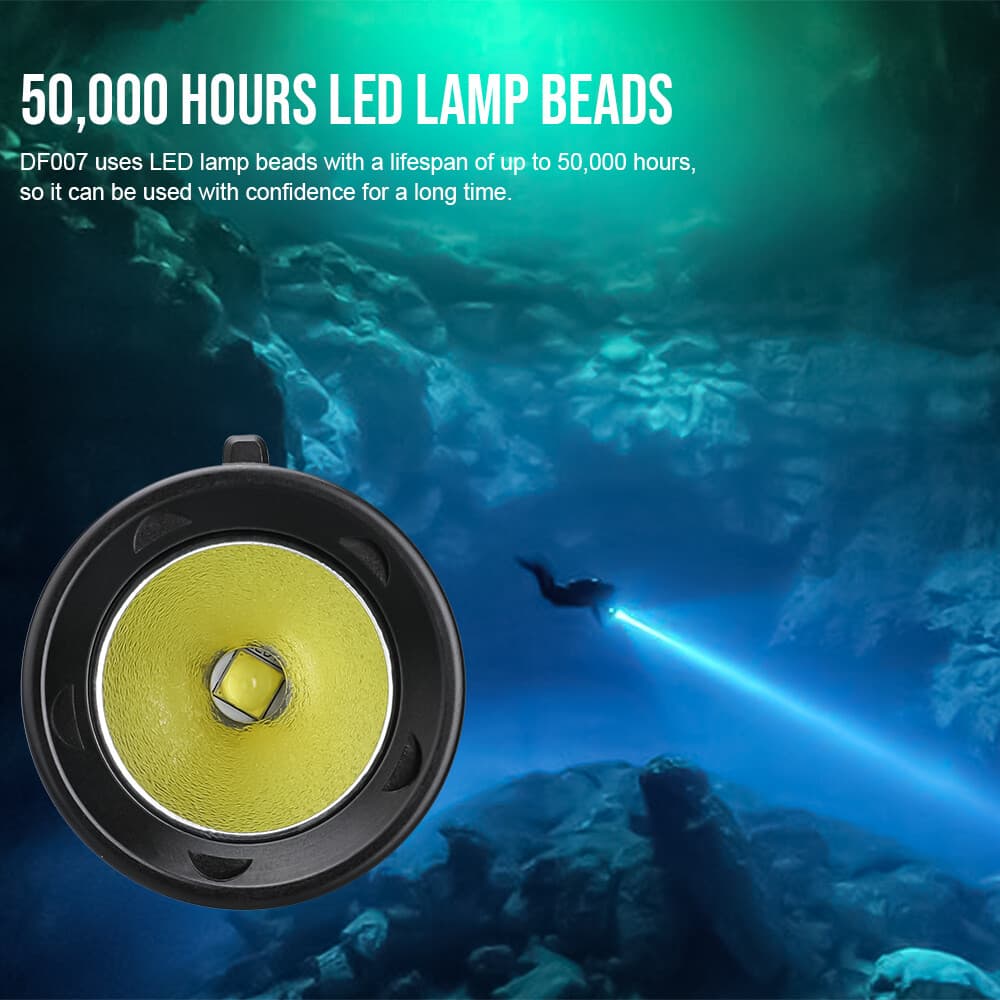 TrustFire 3350LM Diving Light Scuba Flashlight  for 100m Underwater Photography 5