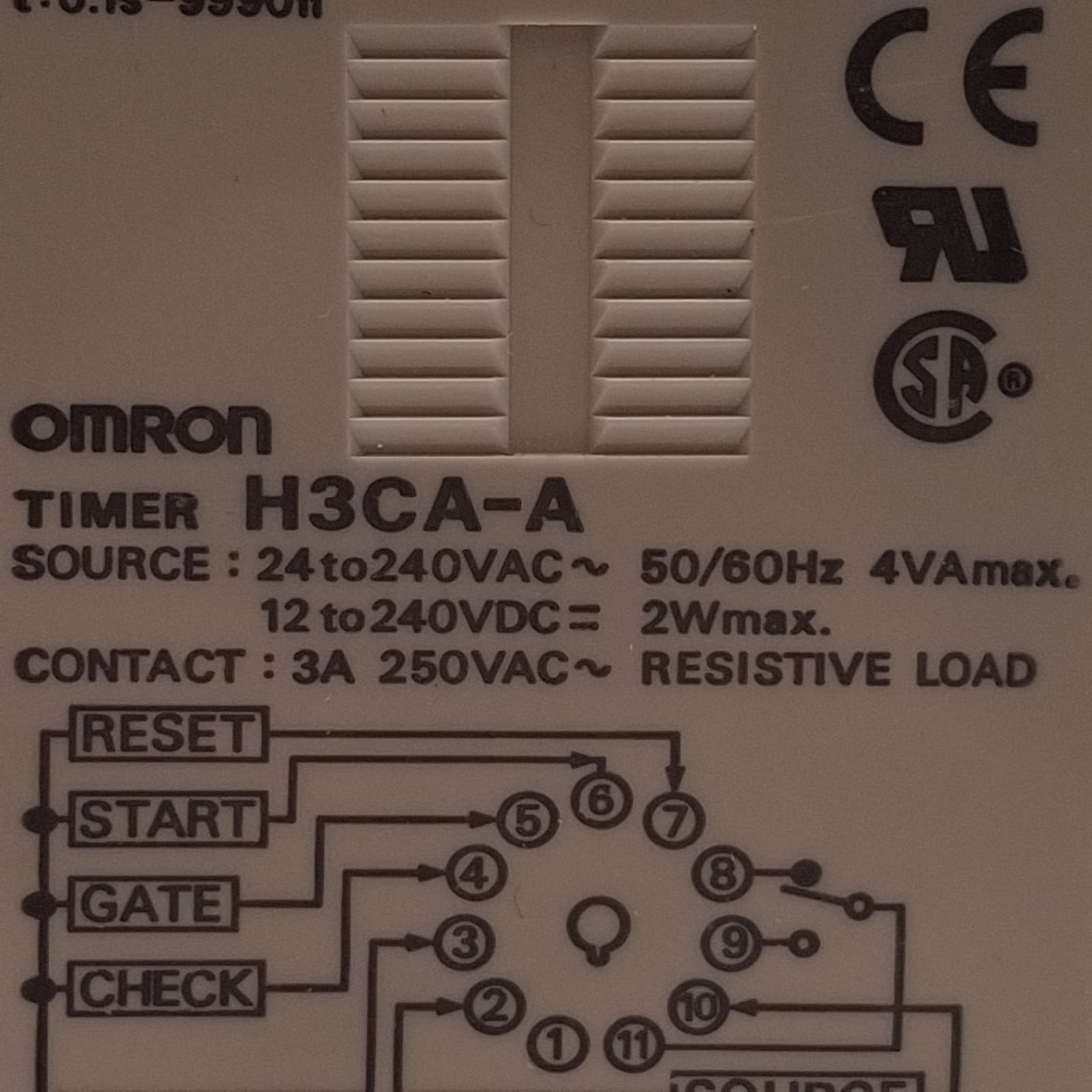 Lot of 3 Omron H3CA-A Solid-State Digital Timer 0.1s- 9990hr 240VAC/DC 1/16 DIN 2
