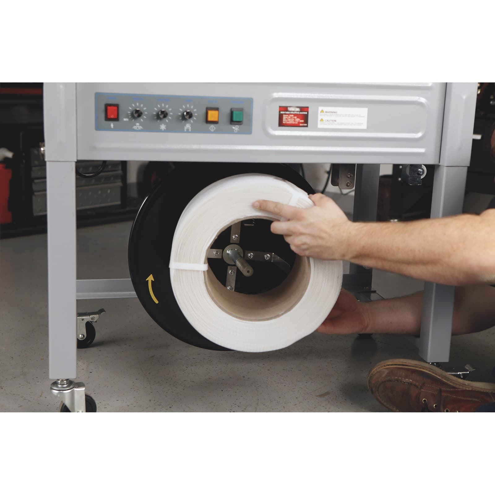 Ironton Poly Strapping Roll, 1/2in.W x 4500ft., 800N Strength Rating 4