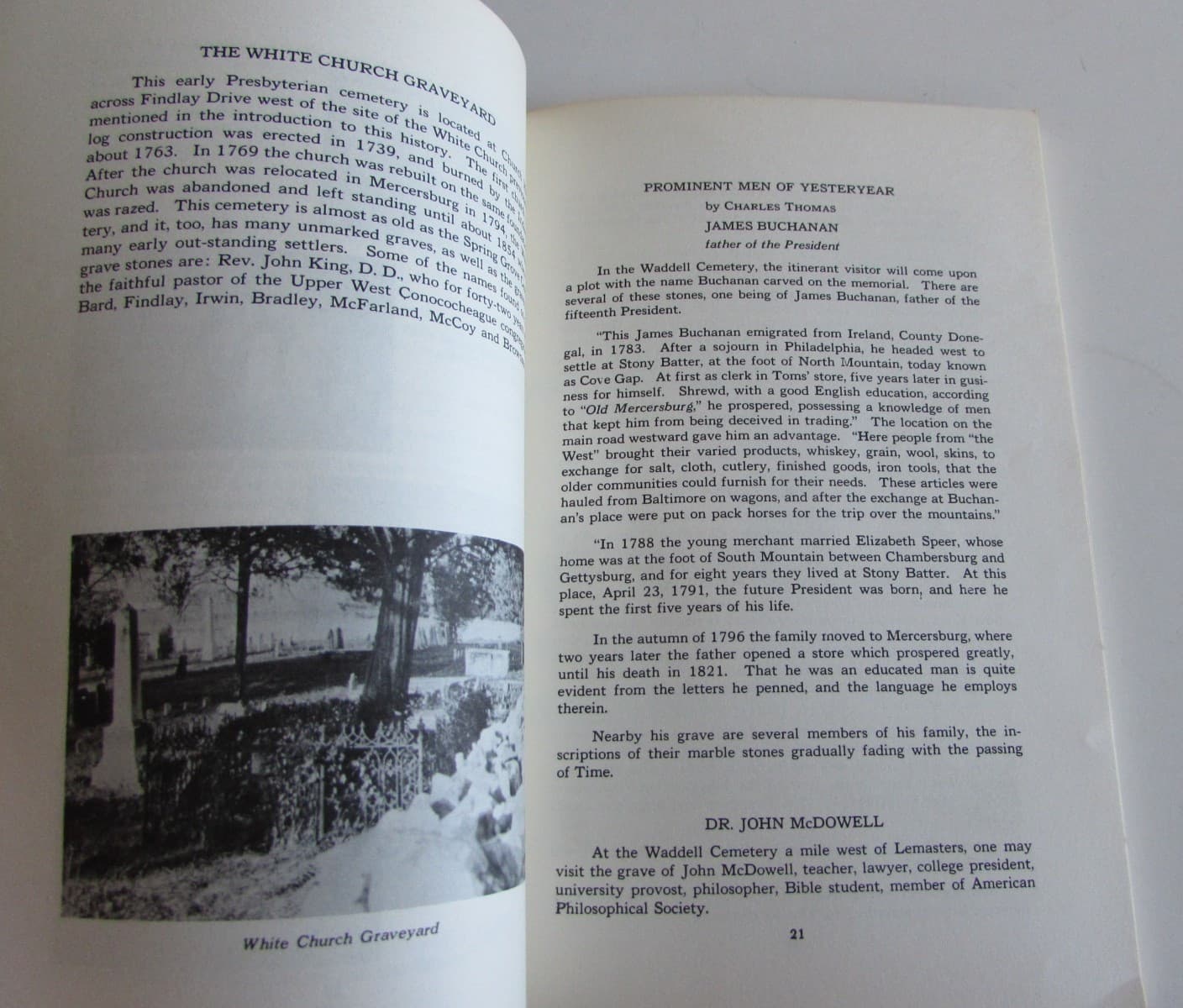 History of Lemasters Pennsylvania Fort McDowell Centennial Book 1972 5