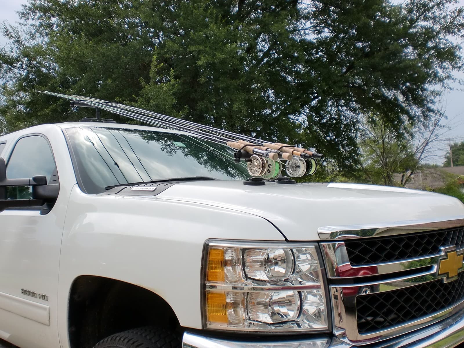 Magnetic Fishing Rod Racks for Vehicle (Truck or SUV) with Ferrous Metal Hood... 3