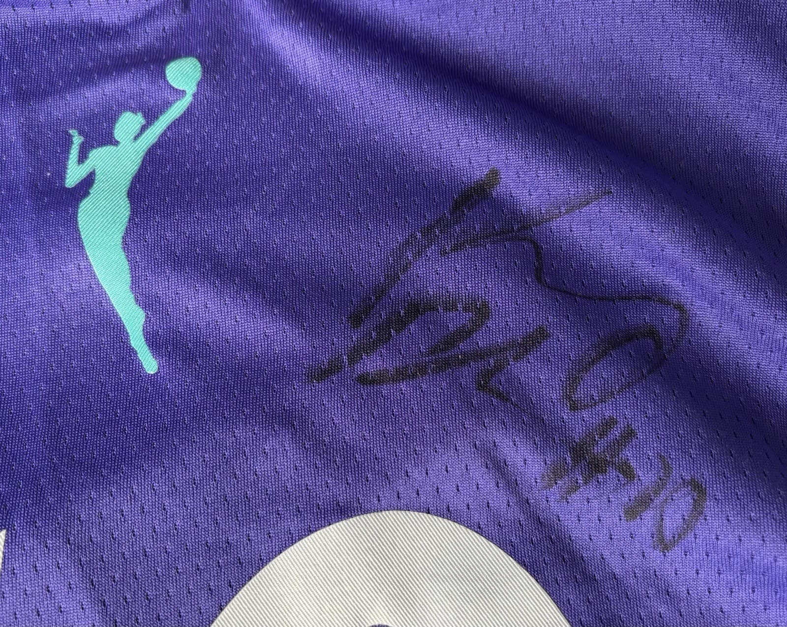 Kelsey Plum Signed Los Angeles Sparks WNBA Jersey BAS COA Beckett Autograph Aces 3
