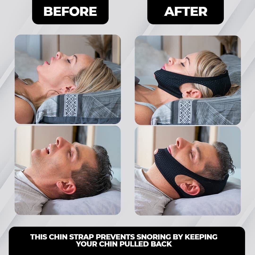 Anti Snore Chin Strap Stop Snoring Sleep Apnea Belt Jaw Support solution Safety 5