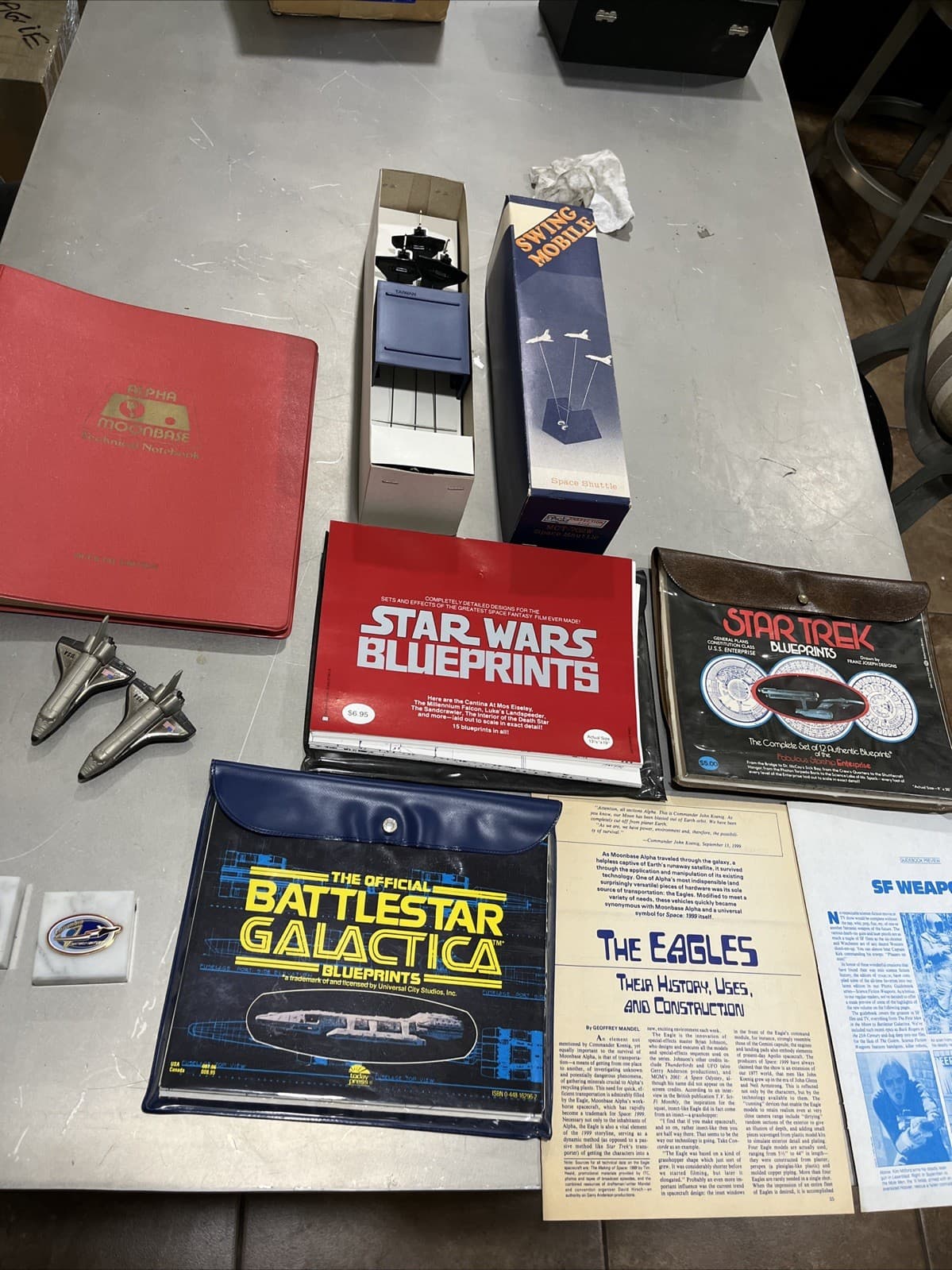 Alpha Moonbase Technical Notebook Official EDITION , Swim Mobile Space Shuttle, 