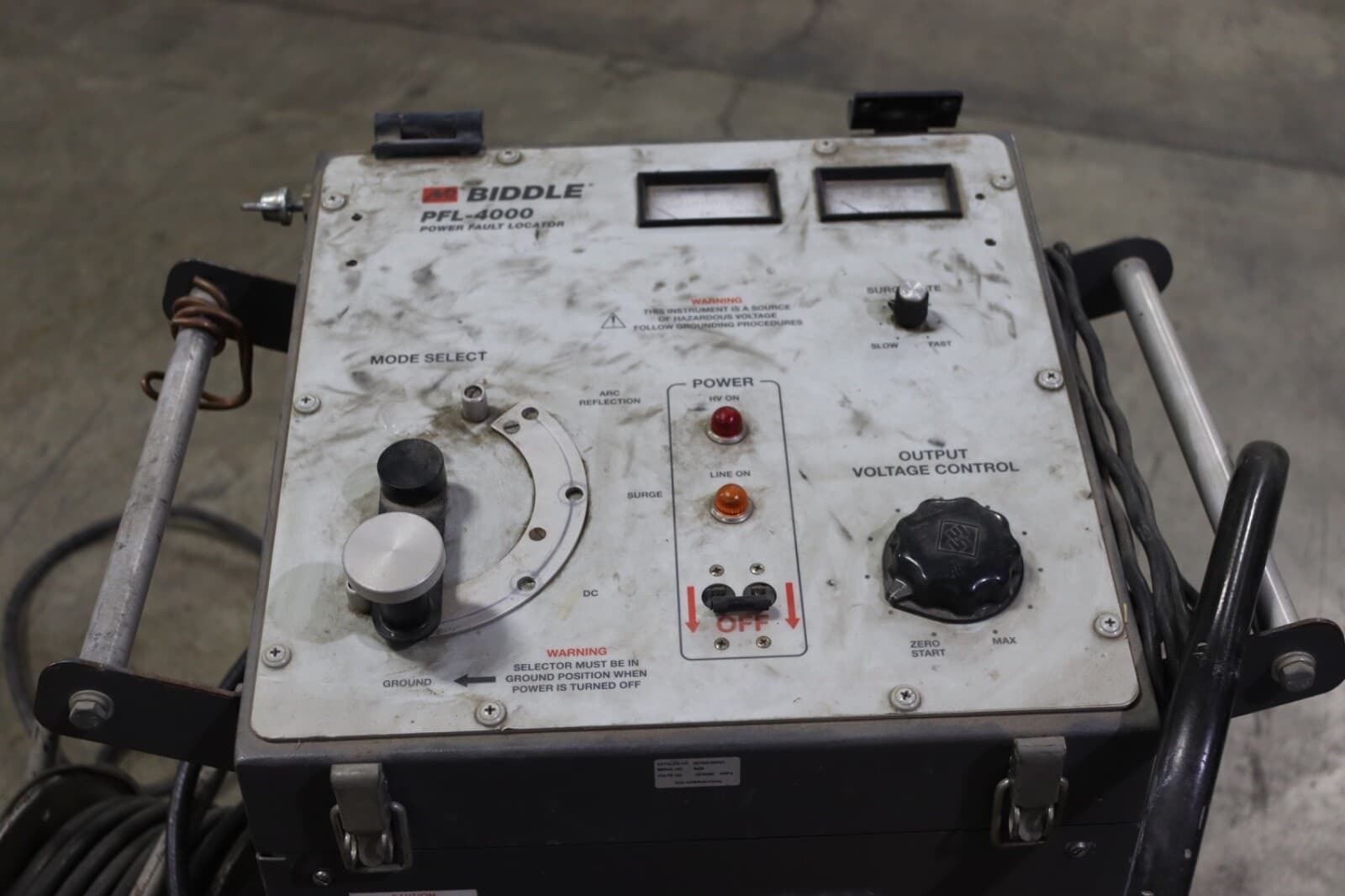 Biddle/AVO PFL-4000 Power Fault Locator System 657400-00RM1  W/CABLES 4