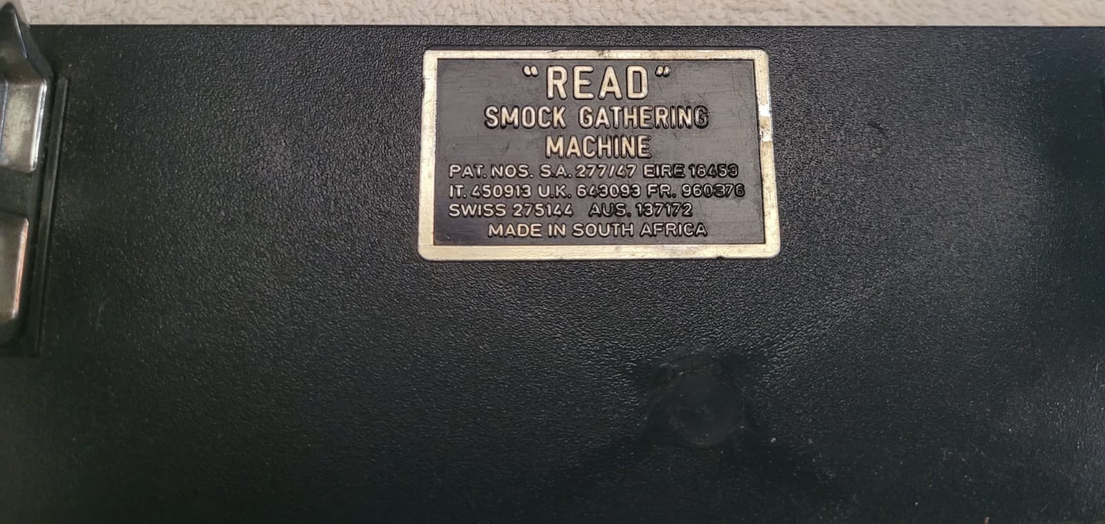 New Old Stock VINTAGE 16 Row "Read" Smock Smocking Gathering Machine in Box 4