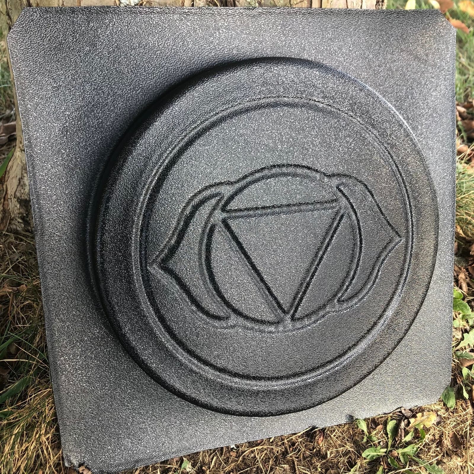 Crown Chakra Stepping Stone Mold, Plastic Mold for Concrete or Cement