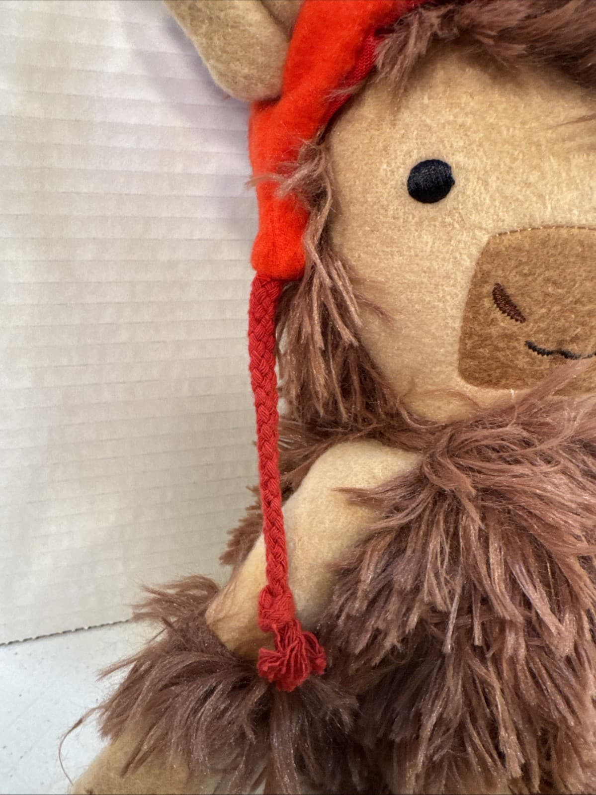 MopTops Plush Shaggy Moose w/Hat Vintage Hallmark 14" Soft Rag Doll 5