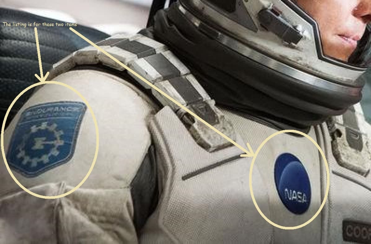 2015 MOVIE PROP "The Martian" NASA SPACE EXPLORATION INSIGNIA (burdock-vêlkrö) 4