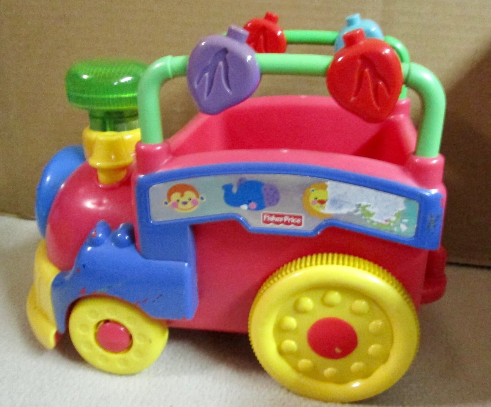 Fisher Price Amazing Animals Sing Go Choo Choo Train Toy Set Music Lights  (1) 2