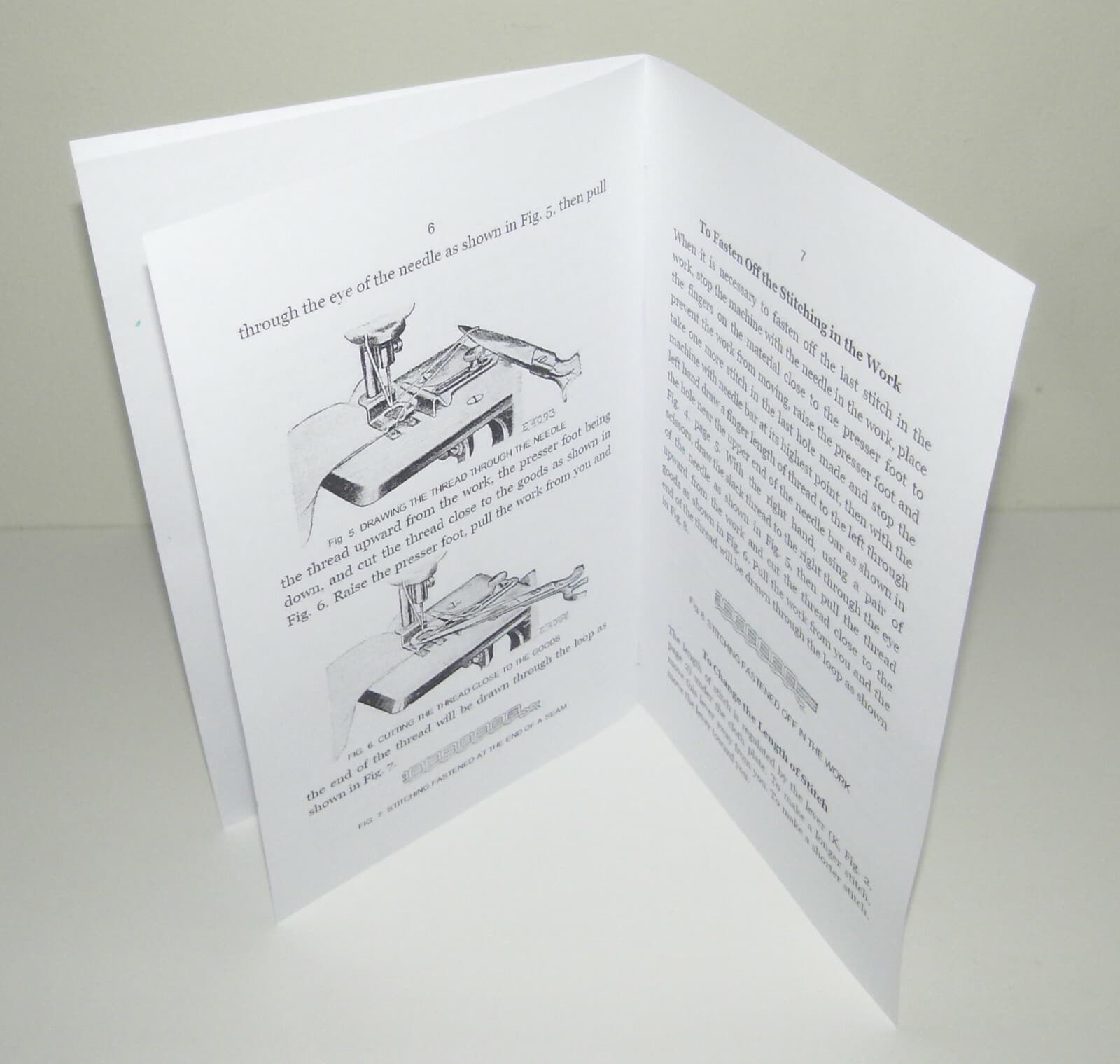 Singer 20 Toy Child Sewing Machine Instruction Manual Reproduction 5