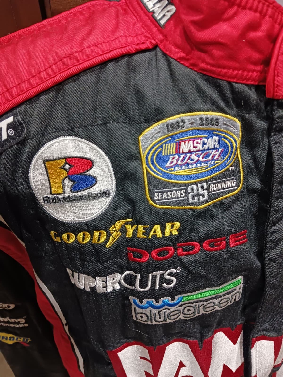 Fitz Bradshaw Family Dollar Race Used Lrg Pit Crew Firesuit NASCAR Ted Musgrave 2