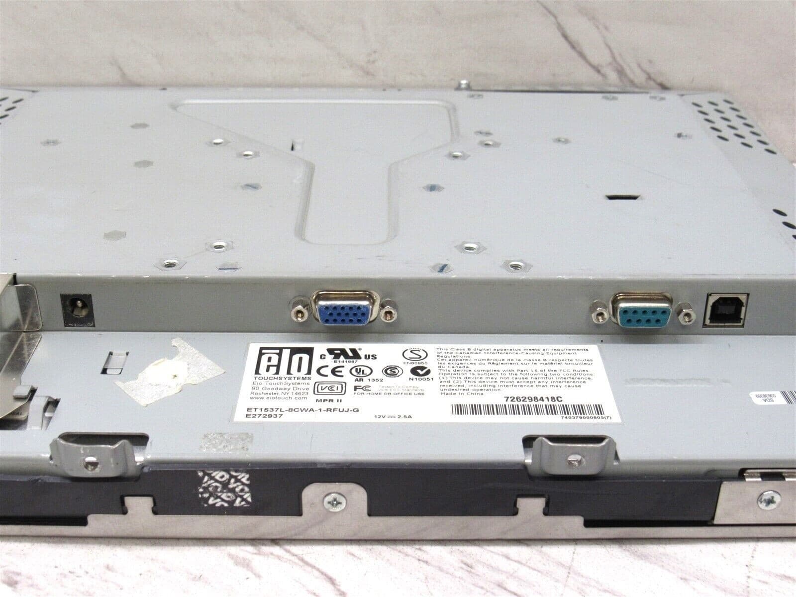 Elo Touch Solutions ET1537L 15" LCD Touch Screen Monitor w/ VGA Cable & AC 5