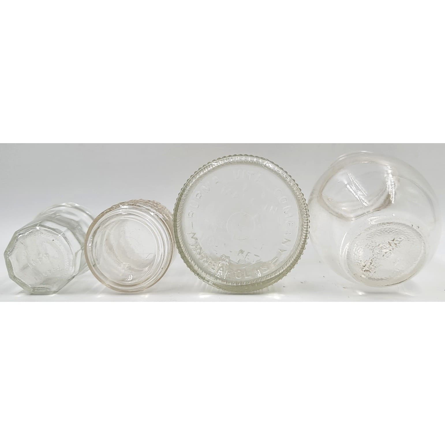 Burma Shave, Vaseline, and Food Jars Lot of 4 from 1930's to 1960's 6