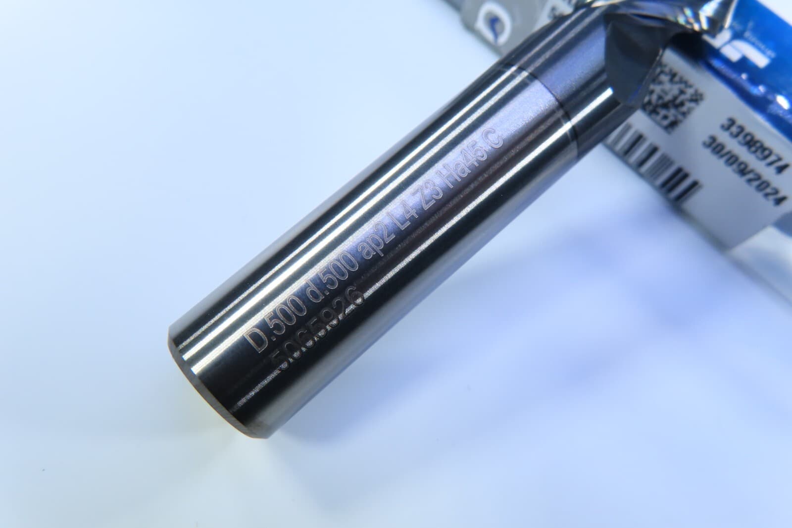 NEW 1/2" ISCAR ECAI-B3 .5-2CR0-4EC SOLID CARBIDE END MILL LONG 4" REACH LENGTH 3