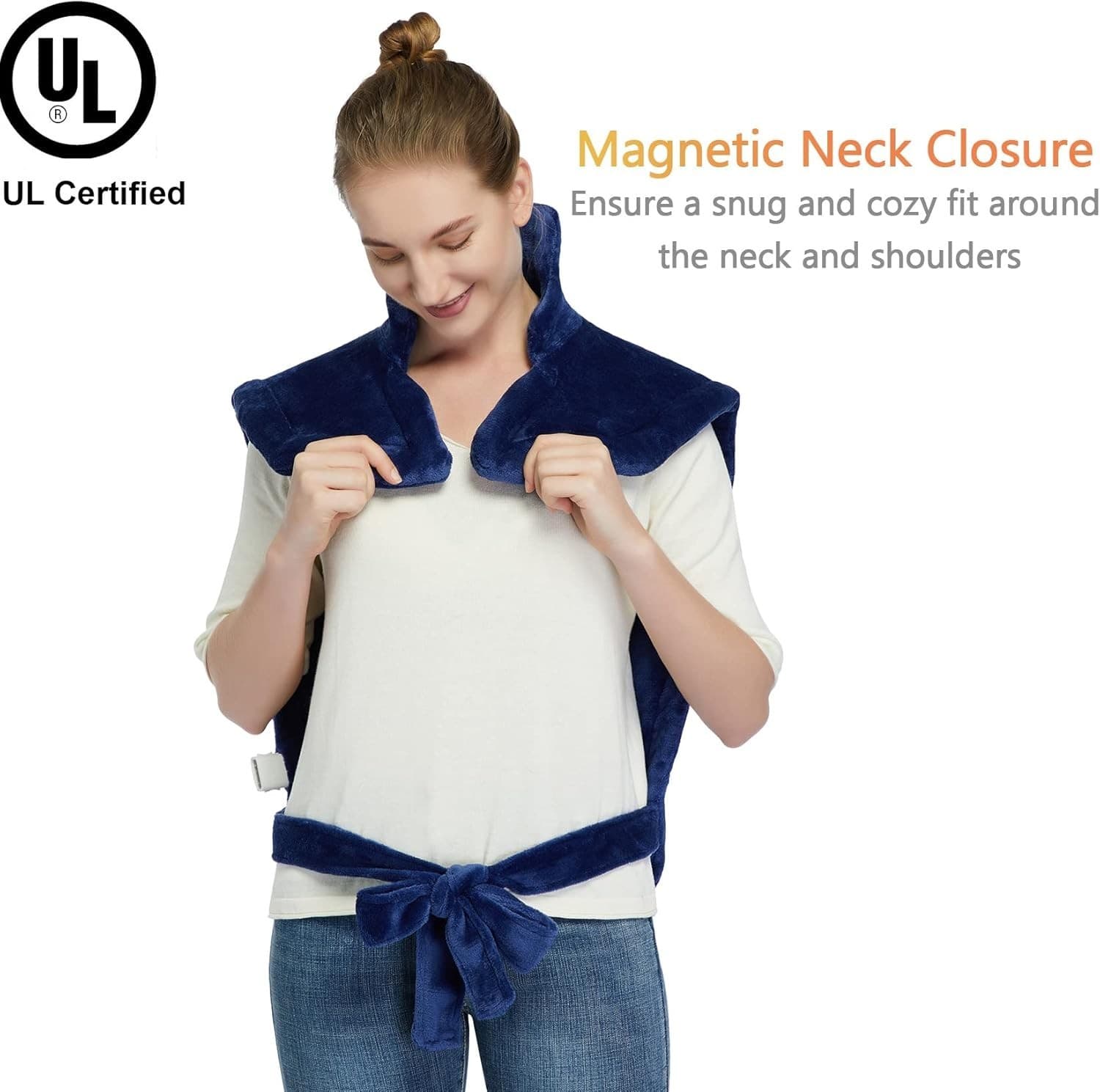 Heating Pad for Back Pain Relief, 22"x 33" Heating pad for Neck and Shoulders 3