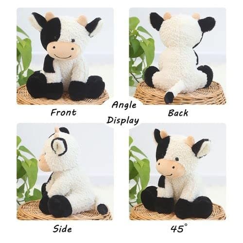 9 inches Cow Stuffed Animal Soft Plush Cute Cow Doll for Boys Girls Style 1 5