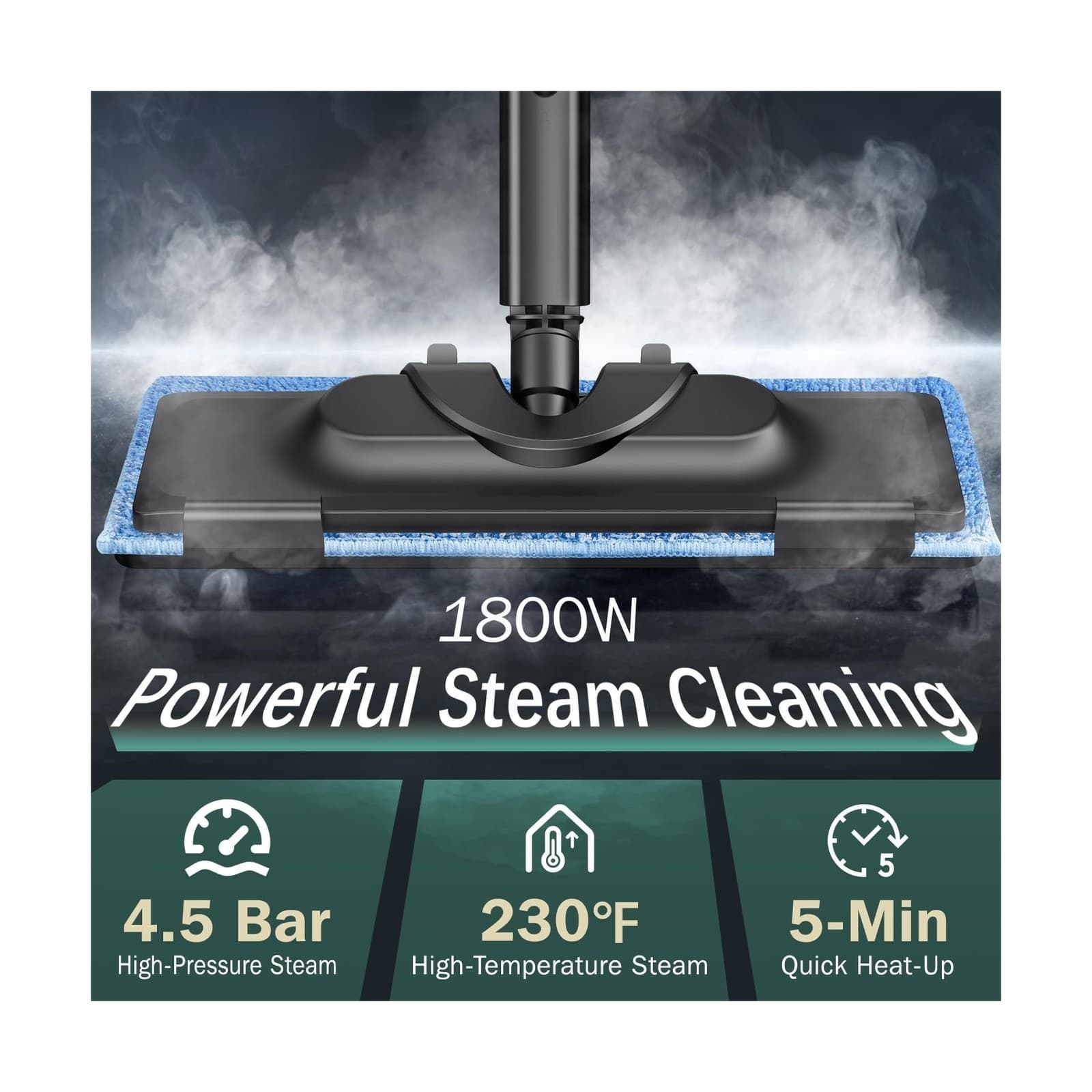 Steam Cleaner with 28 Accessories for Home, 1800W Powerful Multipurpose Steam... 2