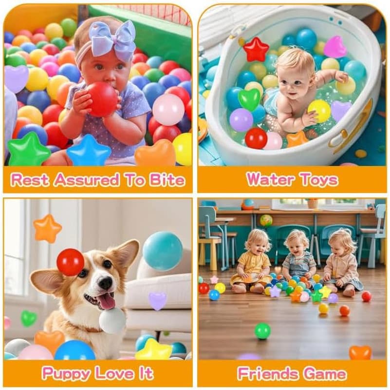 Ball Pit Balls 100 200 500 1000 Plastic Balls for Toddlers Phthalate Free BPA Fr 4