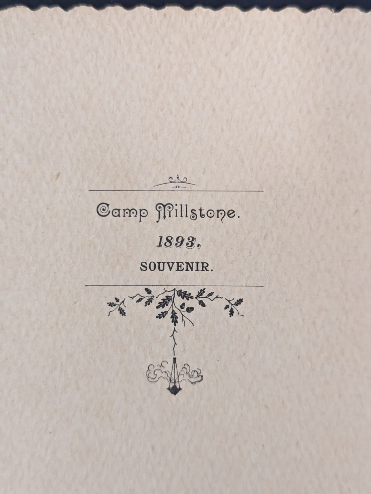 Antique 1893 Camp Millstone Ellerbe North Carolina Fishing Trip Souvenir Booklet 2