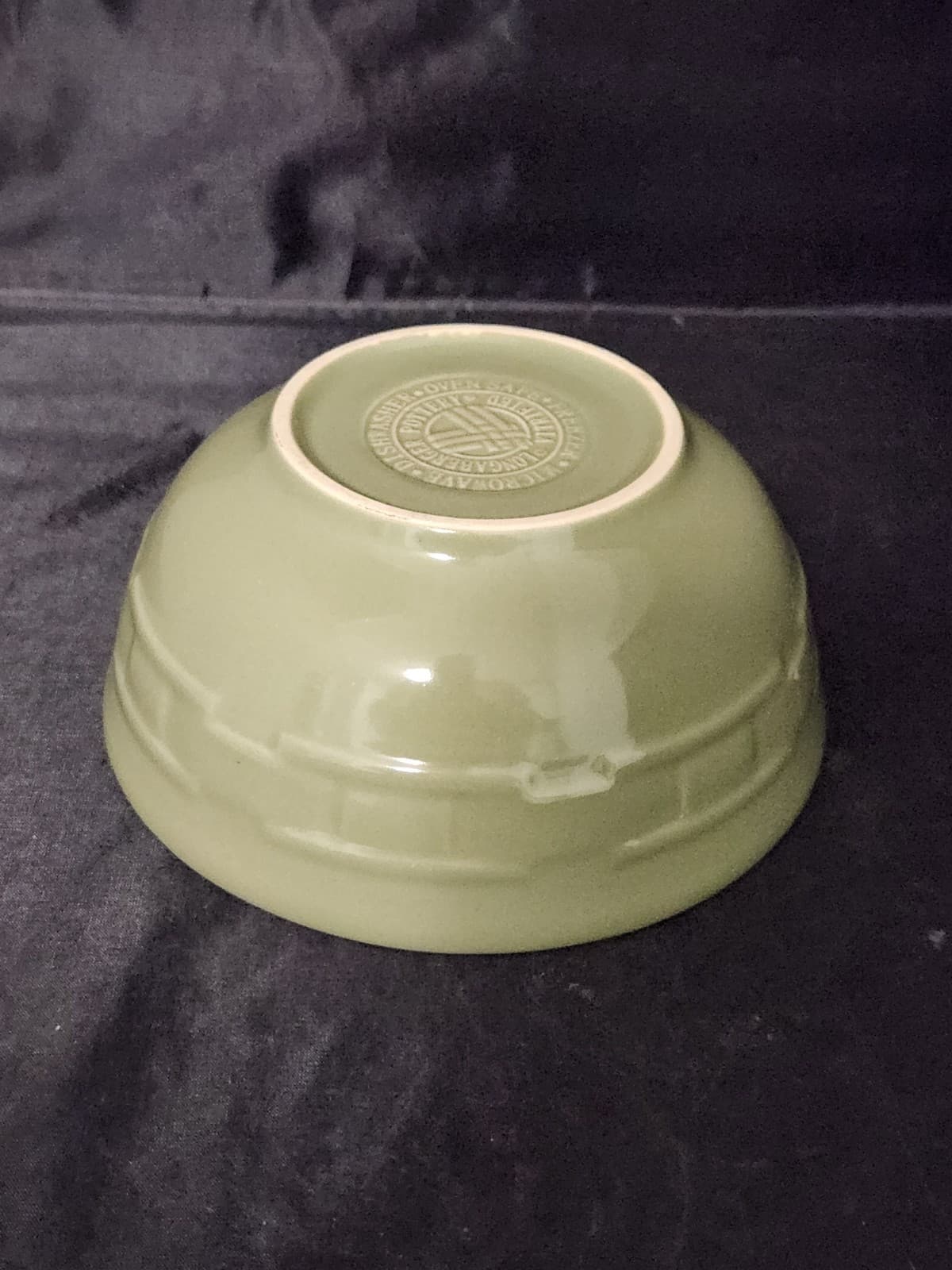 Longaberger Woven Traditions 6" Pottery Soup/Salad Bowl Sage Green 3
