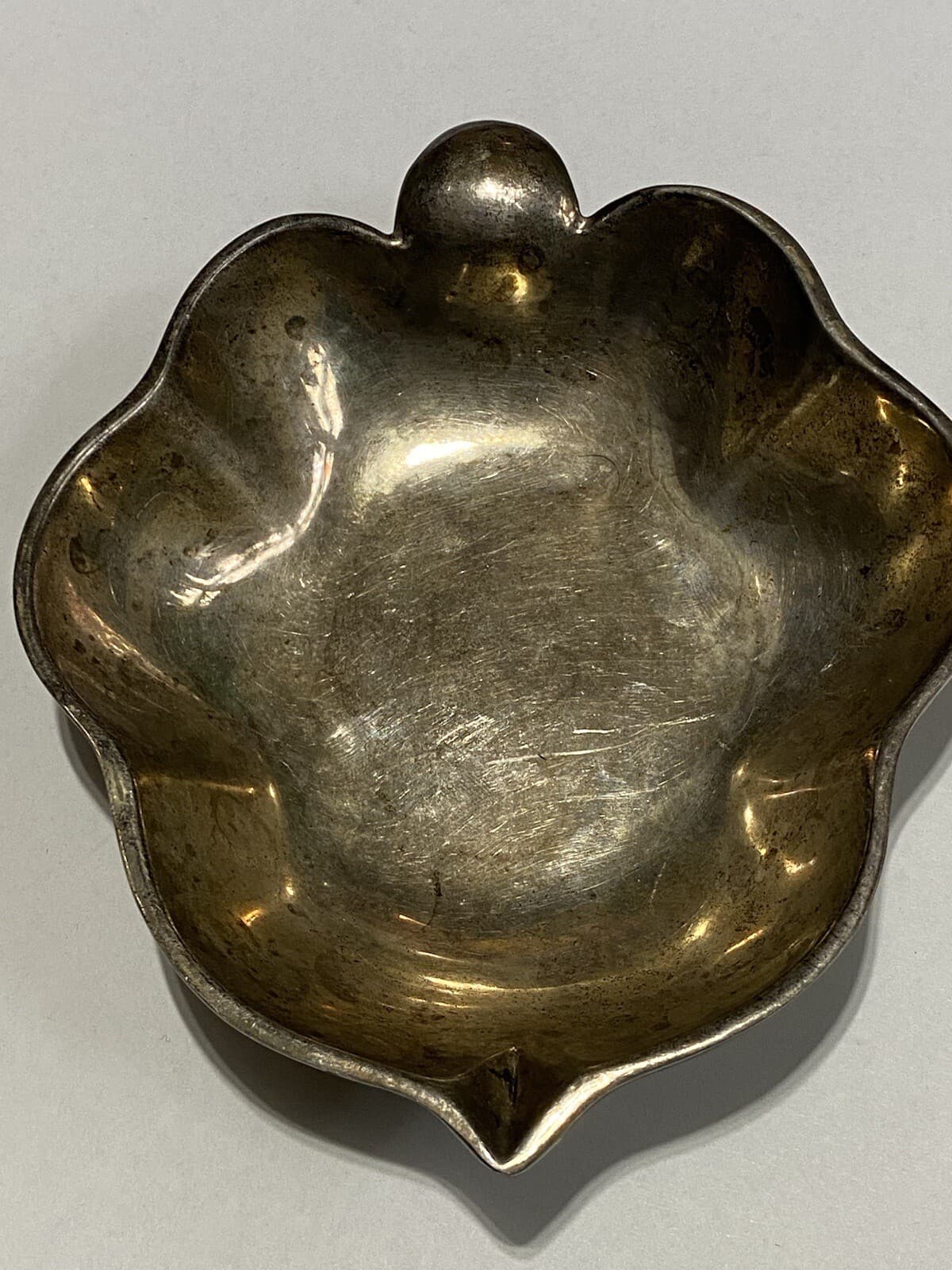 Vtg Sanborns Sterling Silver Mexico MCM Leaf Bowl 130 Grams Not Scrap 6