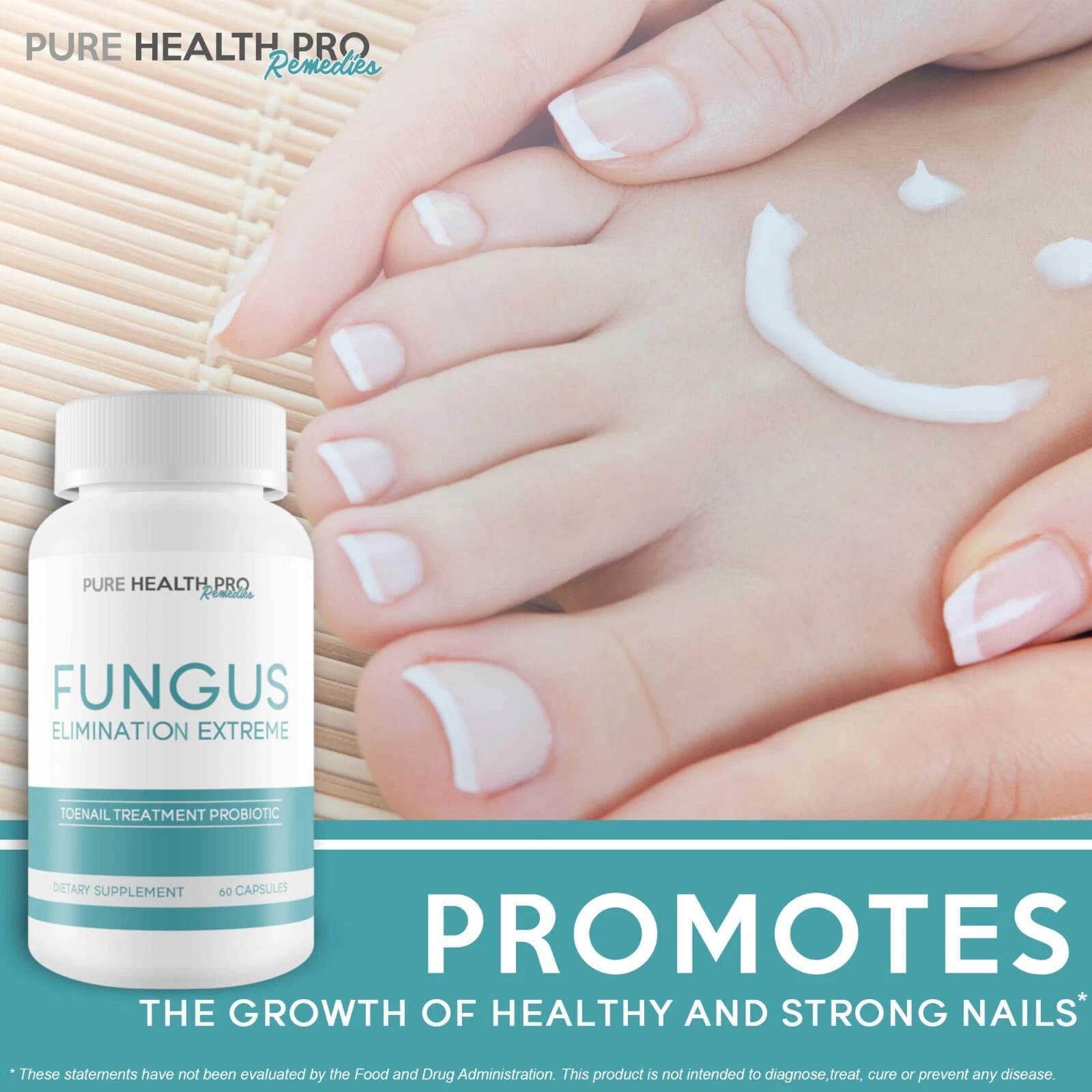 40 Billion Fungus Eliminator Elimination Probiotic Toe Nail Finger Care 60 US 2