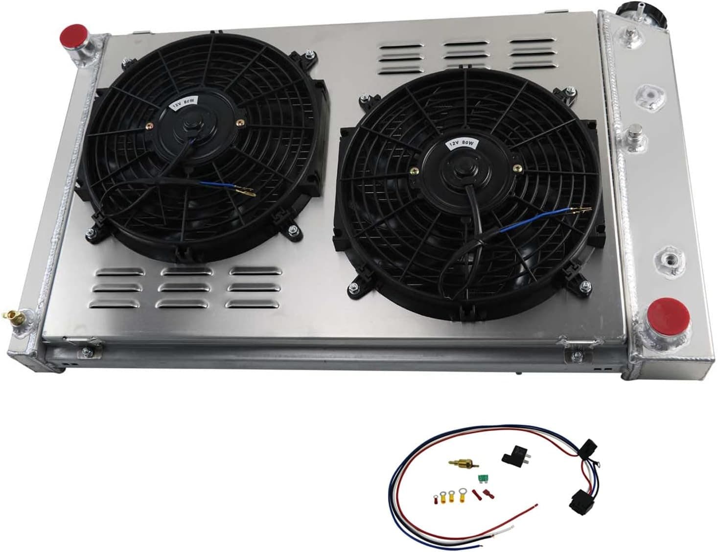 4 Row G Body Aluminum Radiator Compatible for 1982-1987 Chevrolet El Camino 2