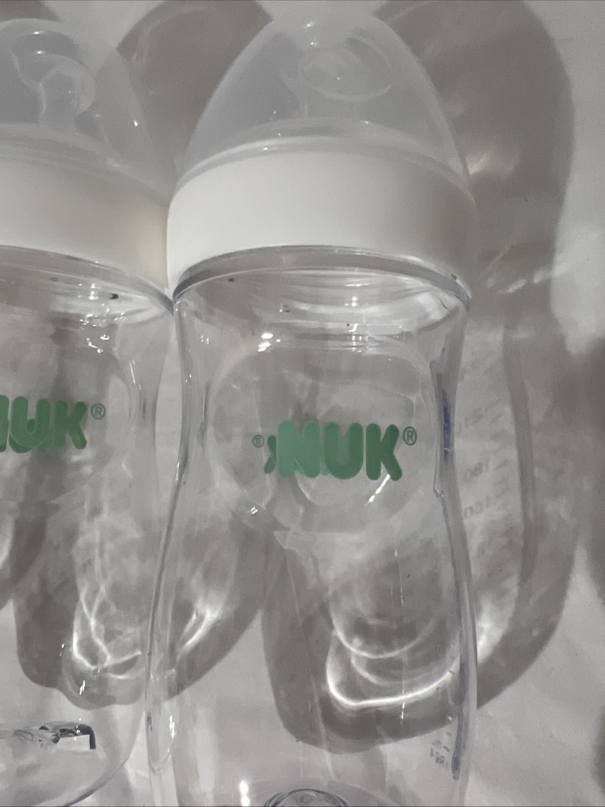 NUK Simply Natural Baby Bottles 3 Count 9oz  White - New 2