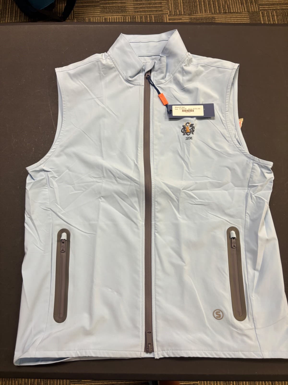 NWT MEN'S STITCH GT VEST, SIZE: S, COLOR: BLUEBELL (M8.20)