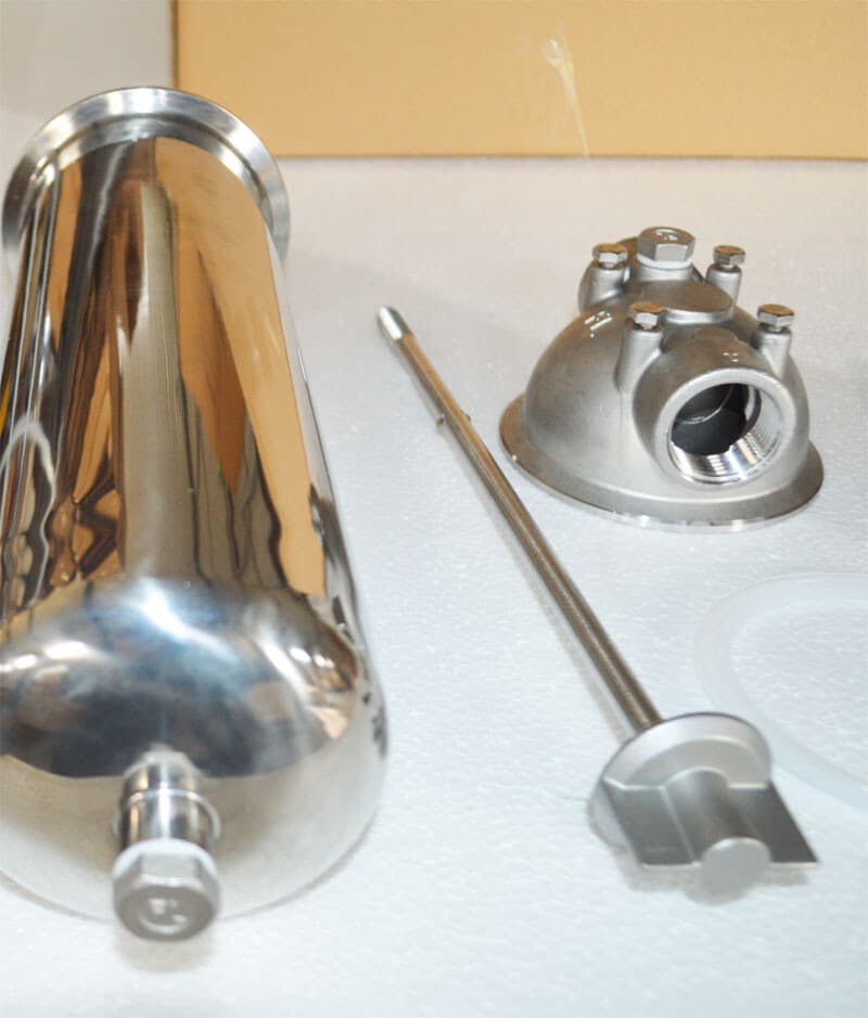 Stainless Steel Filter Housing for 10"L Cartridges with Bracket 3/4"NPT 145psi 3