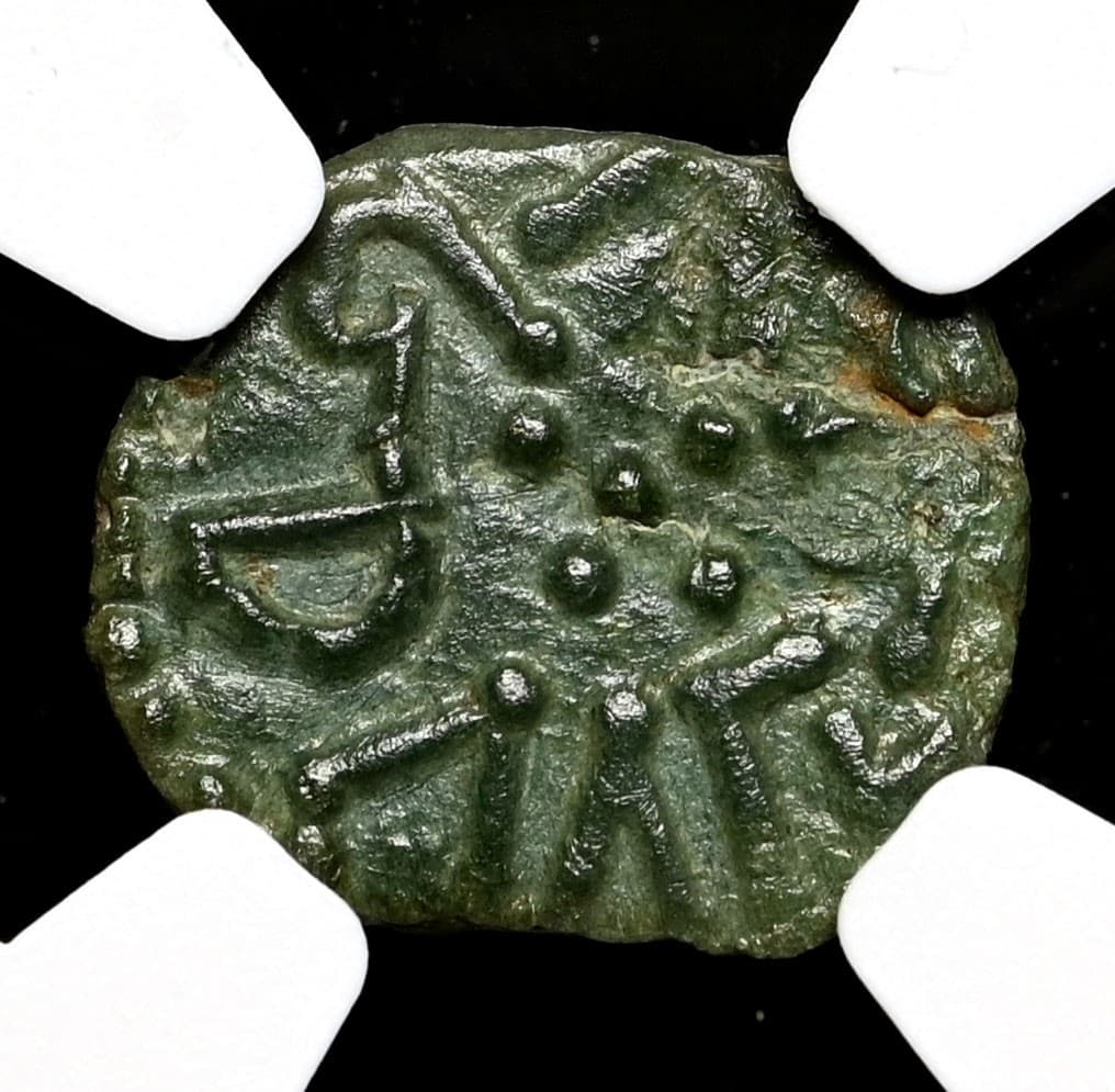 ANGLO-SAXON, Northumbria. Aethelred II, AD 843-850. AE Styca, S-868, NGC AU  2