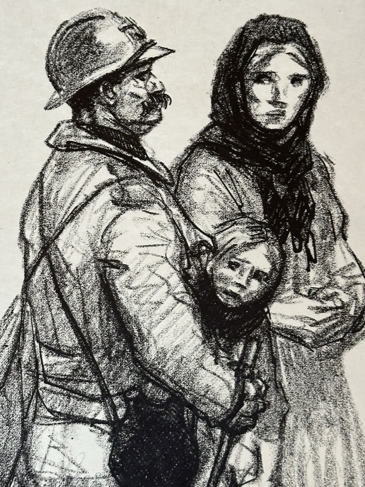 1916 Theophile Steinlen WWI SIGNED Lithograph "Un Poilu a Petain" 44/100 War Art 2