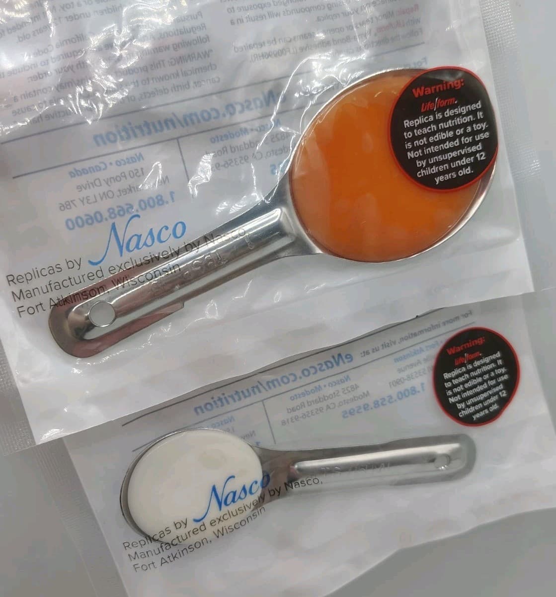 Life Form Food By Nasco Replica Food Lot Of 4 Pieces In Open Bags Condiments  6