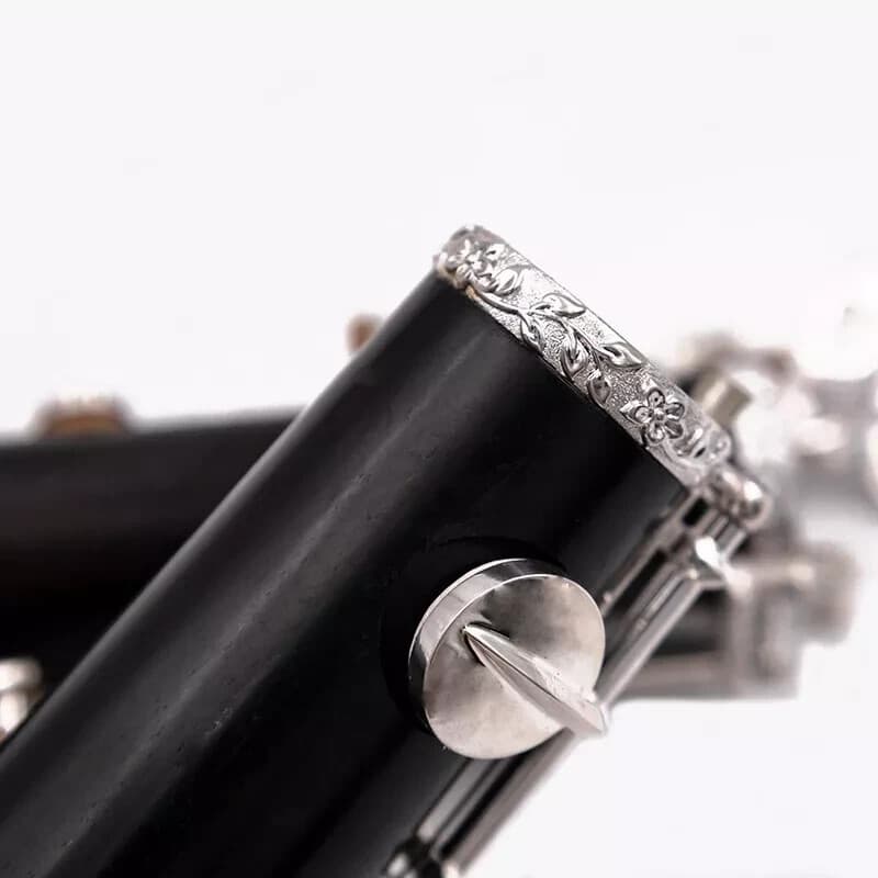 Professional ebony wood full-automatic outfit oboe C key,Silver plated key 3