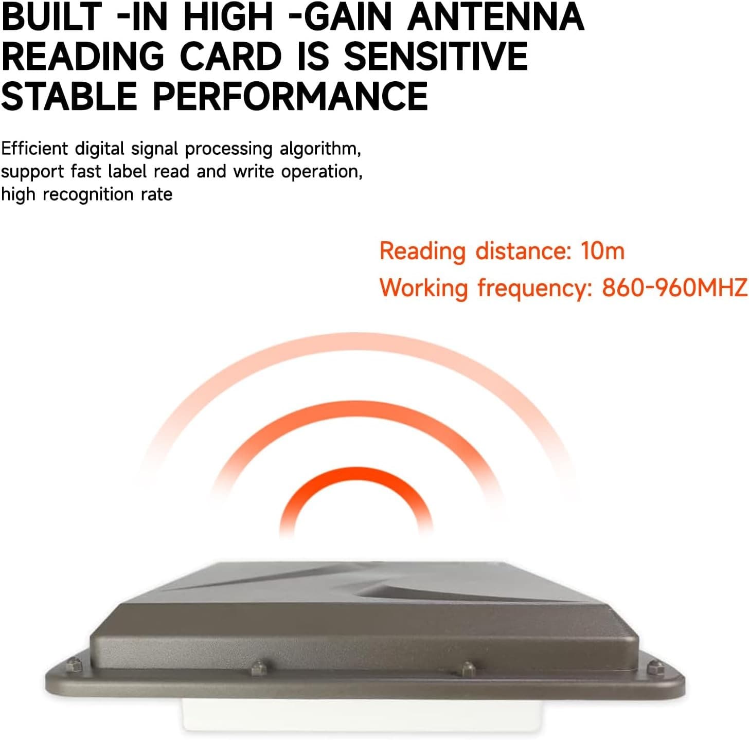 SR692 Long Range UHF RFID Reader 9dbi RJ45 Network Output UHF Integrated Reader 2