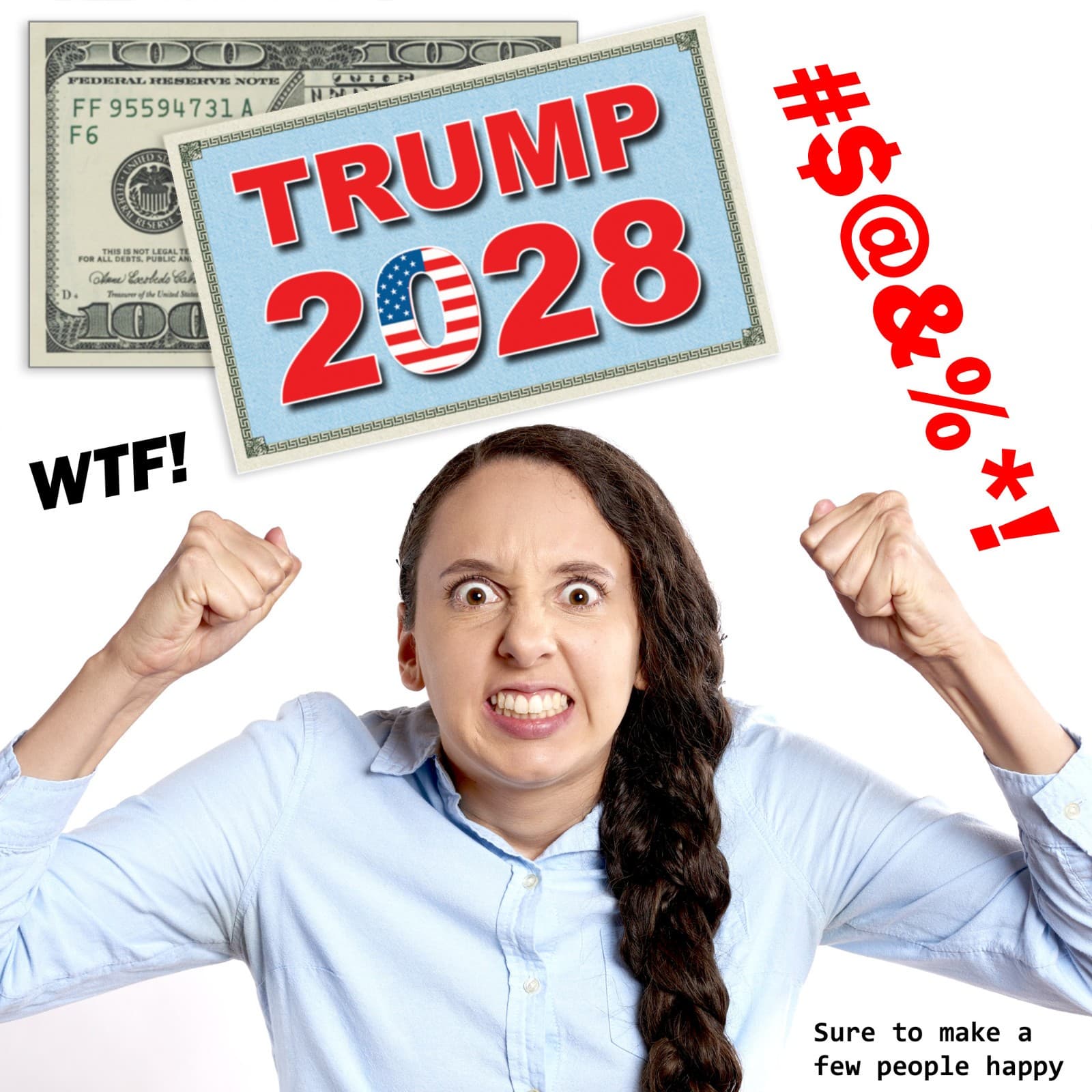 50 Pack Trump 2028 Fake Prank 100 Dollar Bills Money! Troll Everyone Today! 6
