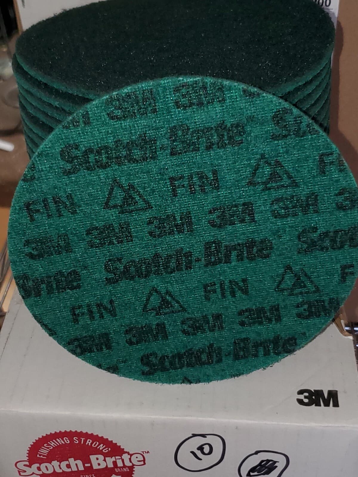 25) Scotch-Brite 7” Fine Precision Ceramic Surface Conditioning Disc Hook & Loop 4