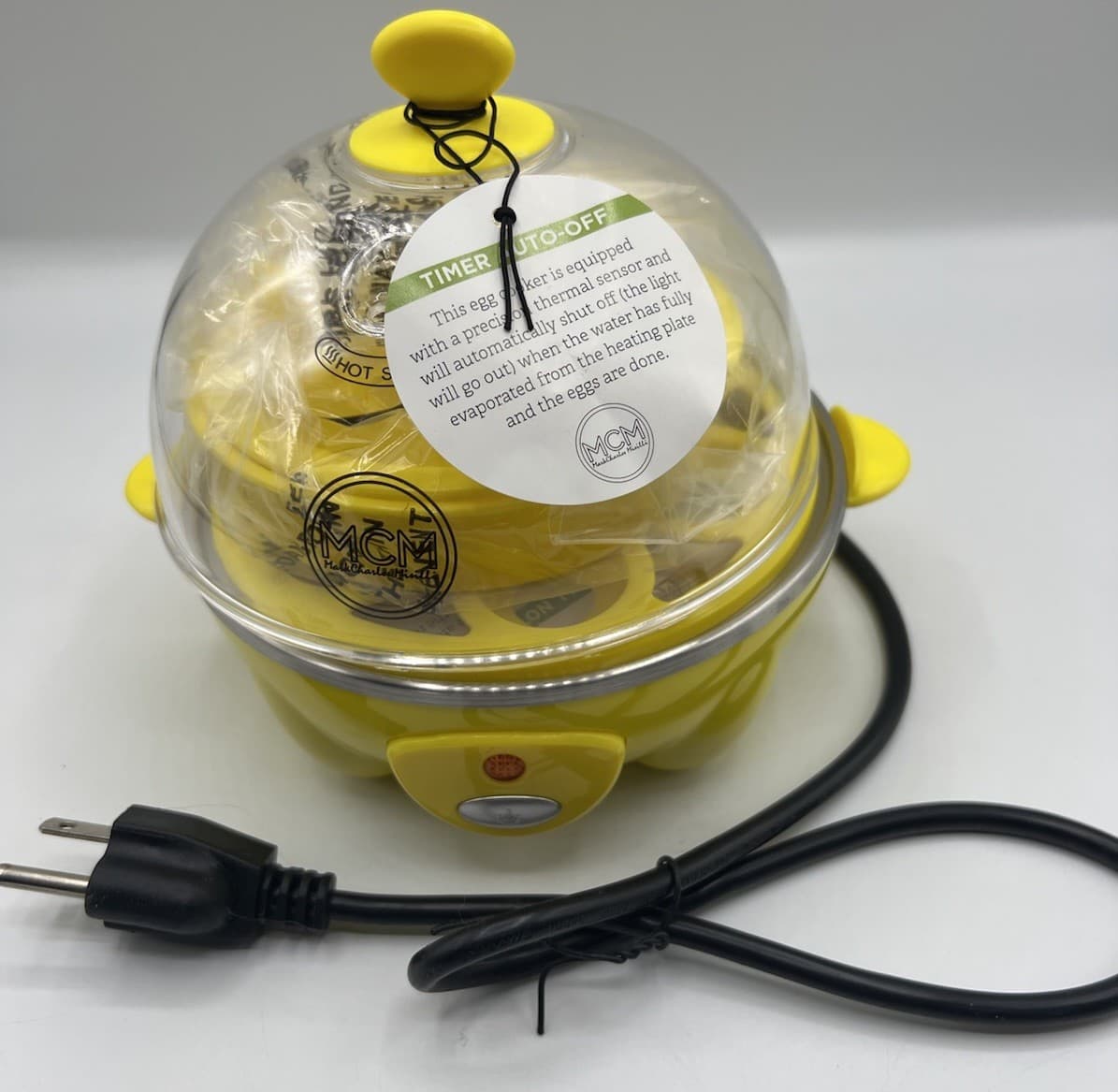 Yes Chef Rapid Egg Cooker & Poacher New Electric Yellow VTG