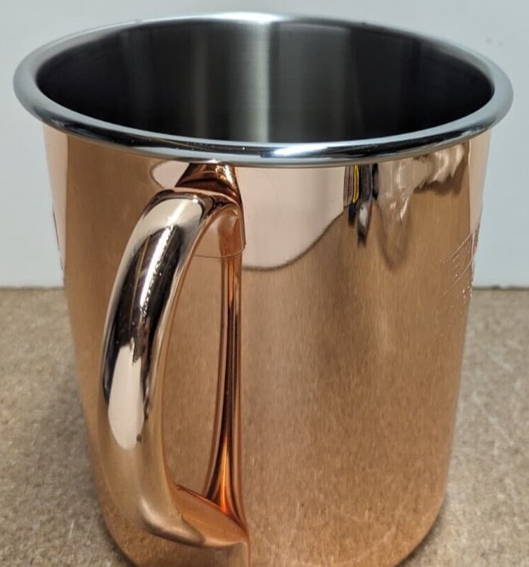 New Smirnoff Original Vodka Moscow Mule Serves 6 Person Group Copper Mug 7 3/4"H 3