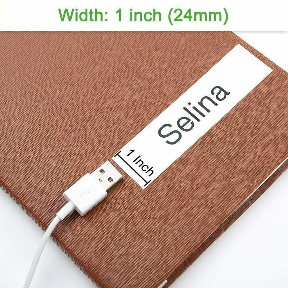 10PK For Brother P-Touch TZ-251 TZe-251 1" Label Tape Black on White for PT-2730 2