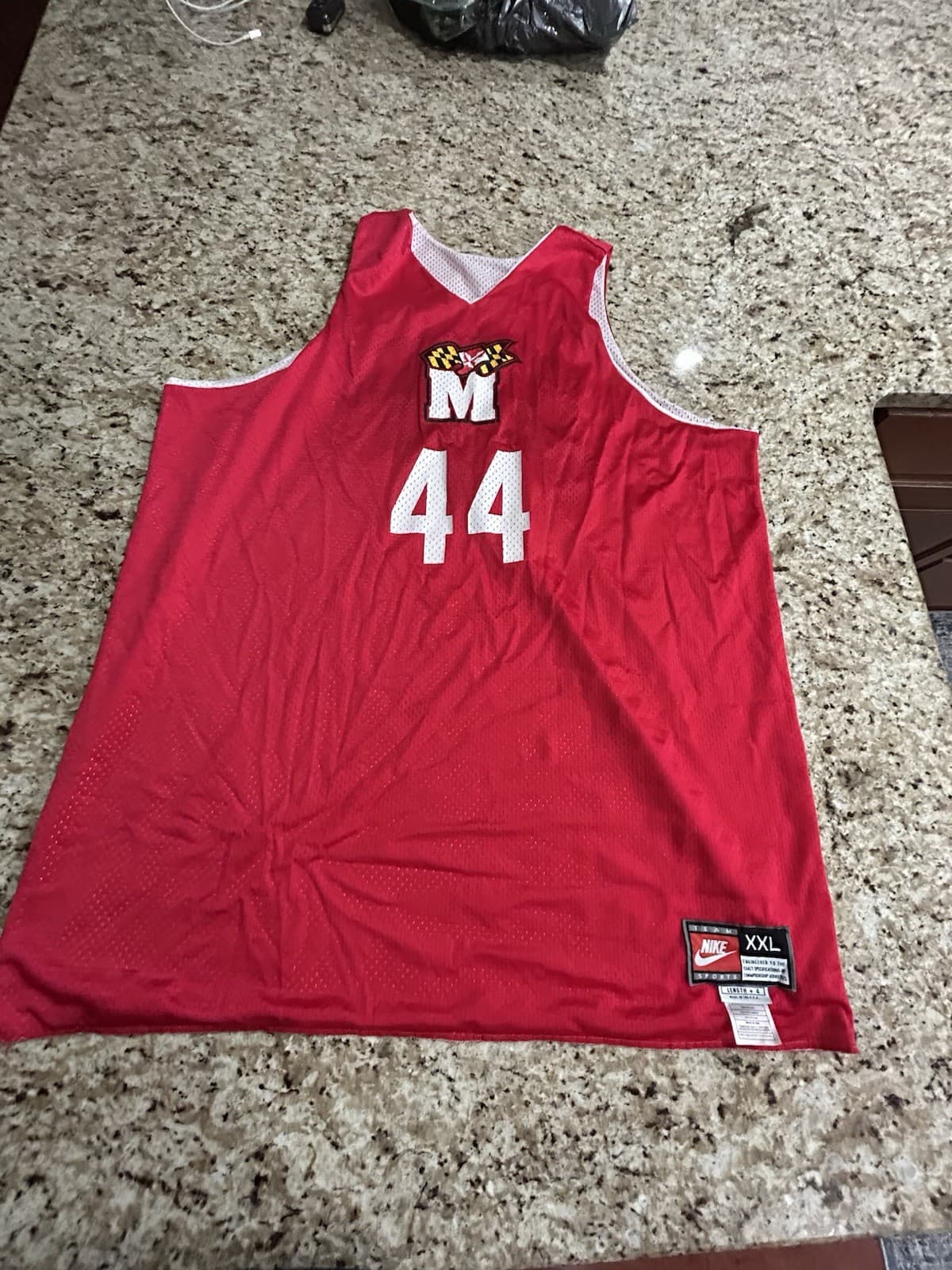University Of Maryland Game Used Issued Practice Jersey #44 Size xxl +4