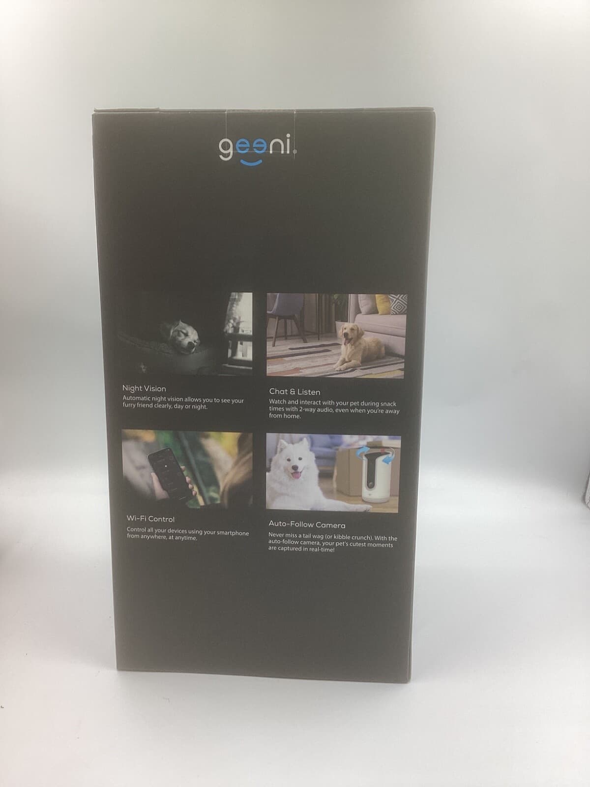 geeni Pet Connect Treat Cam Pro 2k Auto Rotation Brand New Sealed Free Shipping 3