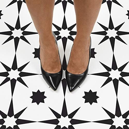 FP2948 Altair Peel & Stick Floor Tiles, Black 12"L x 12"W x 0.06"T 5