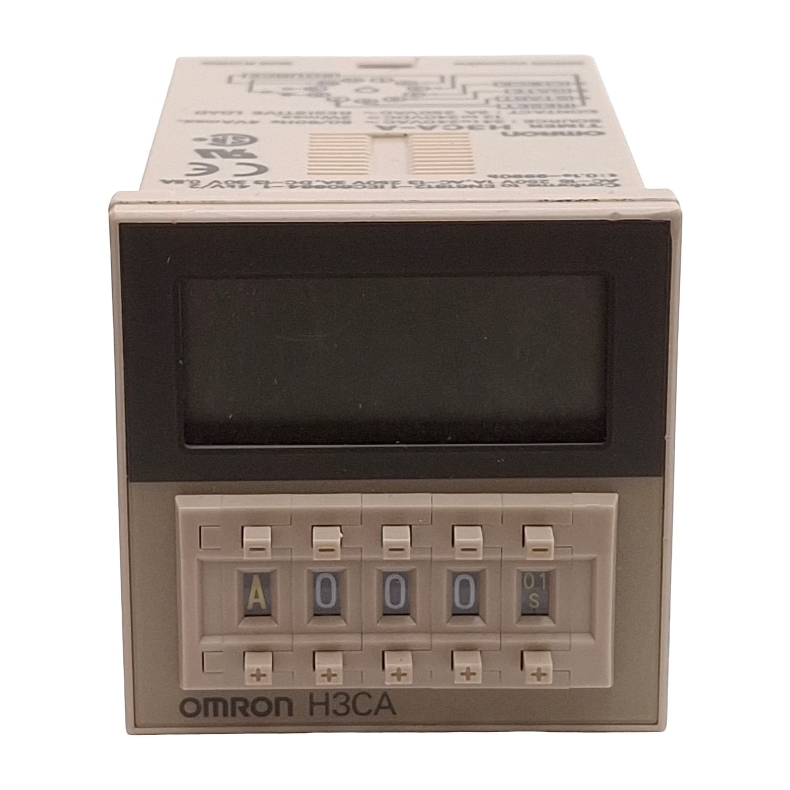 Lot of 3 Omron H3CA-A Solid-State Digital Timer 0.1s- 9990hr 240VAC/DC 1/16 DIN 4